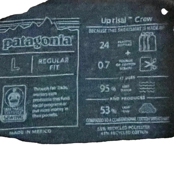 Patagonia “Up Risal” Crew sweatshirt size men’s large - Picture 2 of 3